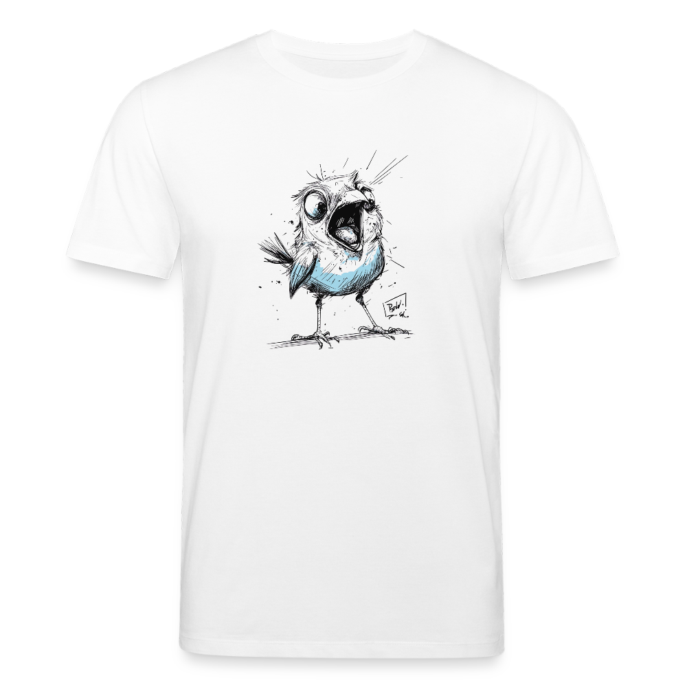 Screaming Bird - Unisex Bio-T-Shirt - Weiß
