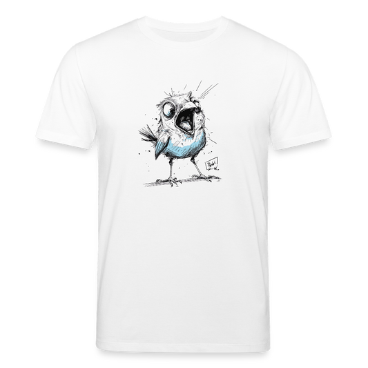 Screaming Bird - Unisex Bio-T-Shirt - Weiß